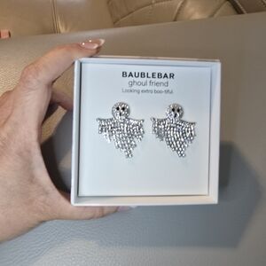 BaubleBar Silver Ghost Earrings